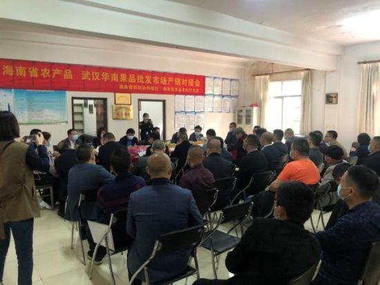 海南舉辦農(nóng)產(chǎn)品武漢、荊州銷地市場產(chǎn)銷對接會。陳穎供圖