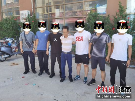 臨高警方抓獲嫌疑人陳某定。臨高警方供圖