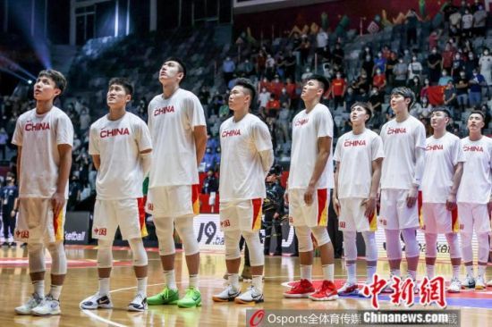 圖為中國男籃。圖片來源：Osports全體育圖片社