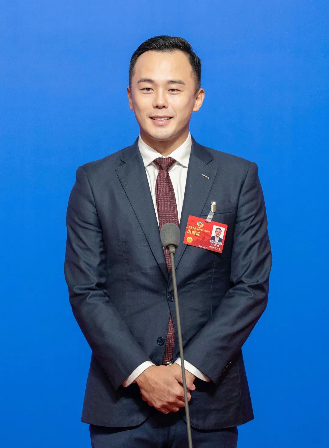 海南省政協(xié)委員，三亞市旅游發(fā)展局局長葉家麟（圖片來源：海南發(fā)布）